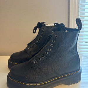 Doc Marten Sinclair Milled Nappa Leather Platform Boots